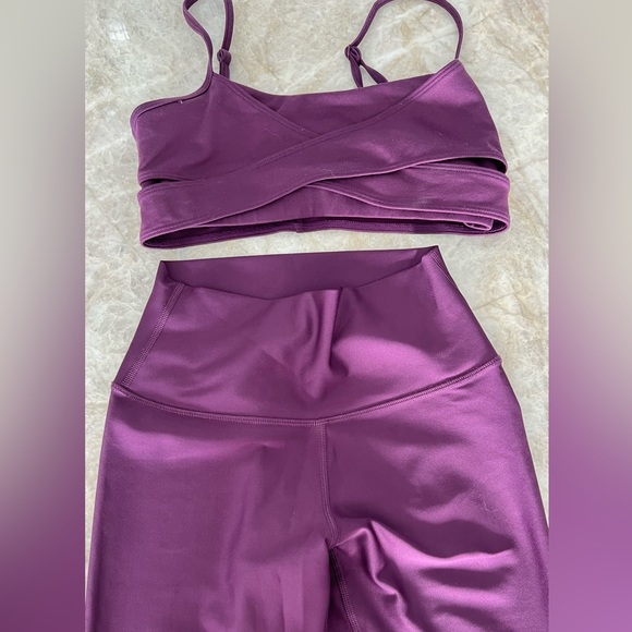 ALO Yoga | Pants & Jumpsuits | Alo Yoga Set In Purple | Poshmark